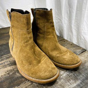 Banana Republic Men’s Brown Suede Side Zip 10 Boots Suede Men's Boots 10